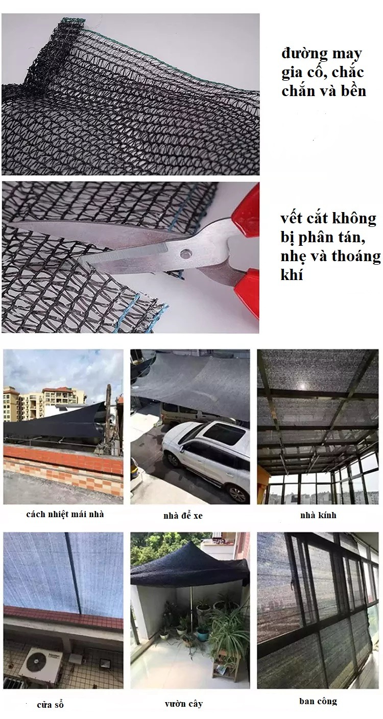 công dụng lưới che nắng 
